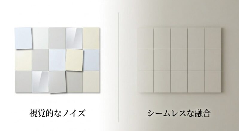 視覚的なノイズをなくし、居住空間と家電をシームレスに融合させるデザインのイメージ